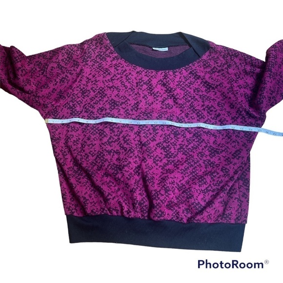 DonKenny vintage pink black patterned sweater medium - Picture 3 of 4